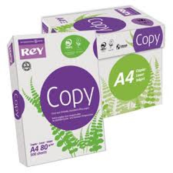 Χαρτί Εκτύπωσης Α4 80gr Λευκό Rey Copy Paper Πενήντα(50) Δεσμίδες 500 ΦΥΛΛΩΝ